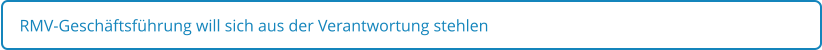 RMV-Geschäftsführung will sich aus der Verantwortung stehlen
